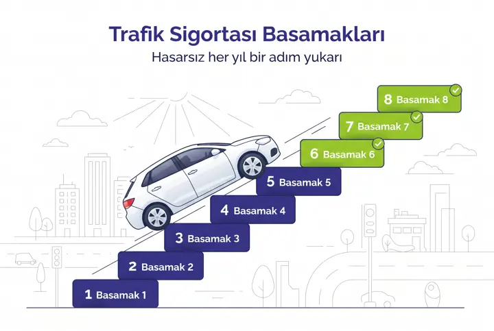 Trafik Sigortası Basamakları: Primini Düşürmenin Yolu