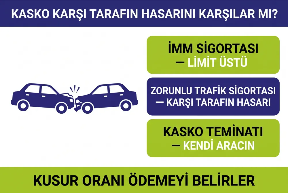 Kasko Karşı Tarafın Hasarını Karşılar mı? Net Cevap