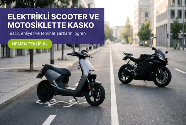 Elektrikli Scooter Kasko: Motosiklet Kaskosu Yapılır mı?