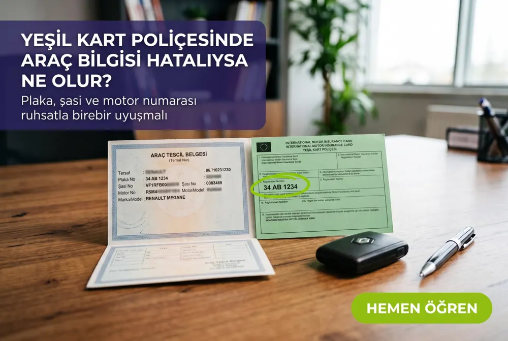 Yeşil Kart Poliçesinde Hatalı Araç Bilgisi: Ne Yapmalı?