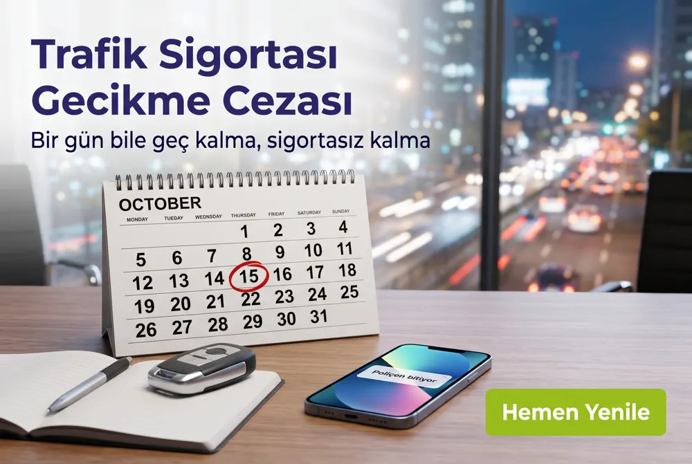 Trafik Sigortası Gecikme Cezası 2026: Ne Olur, Ne Ödenir?