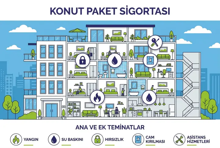 Konut Paket Sigortası Nedir? Teminatlar ve Seçim Rehberi