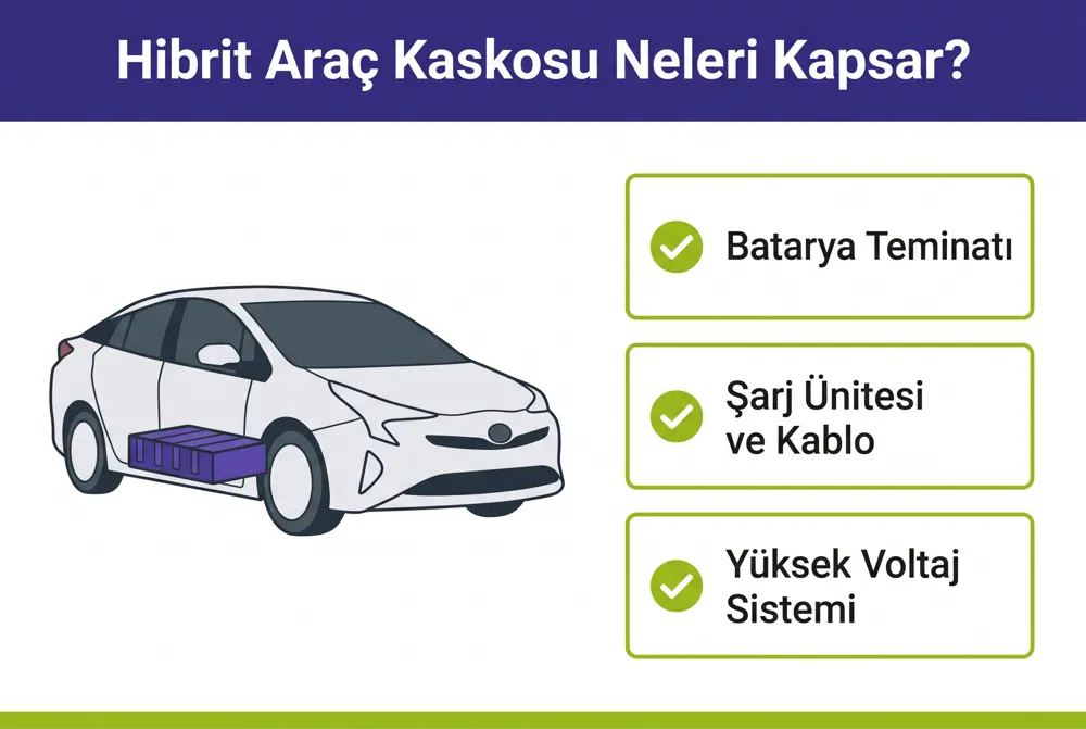 Hibrit Araç Kaskosu Neleri Kapsar? Teminat Rehberi