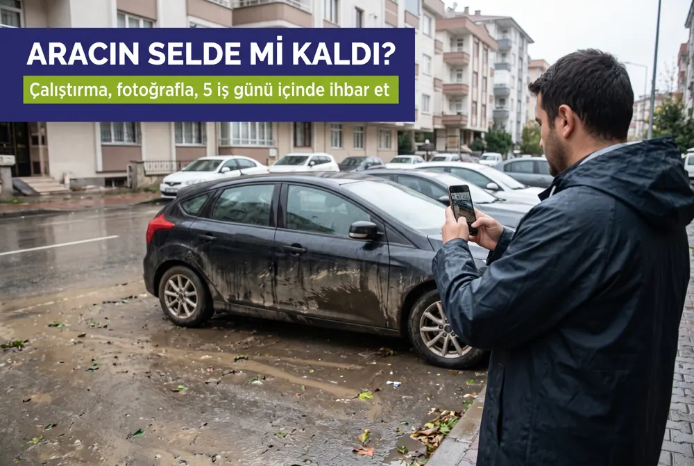 Kasko Sel Hasarı: İstanbul Selinde Aracın Ödenir mi?