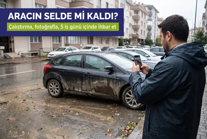 Kasko Sel Hasarı: İstanbul Selinde Aracın Ödenir mi?