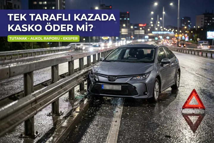 Tek Taraflı Kazada Kasko Öder mi? Şartlar ve Süreç