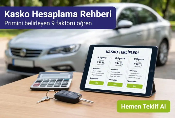 Kasko Hesaplama: Primini Düşüren 9 Faktör ve Hızlı Teklif